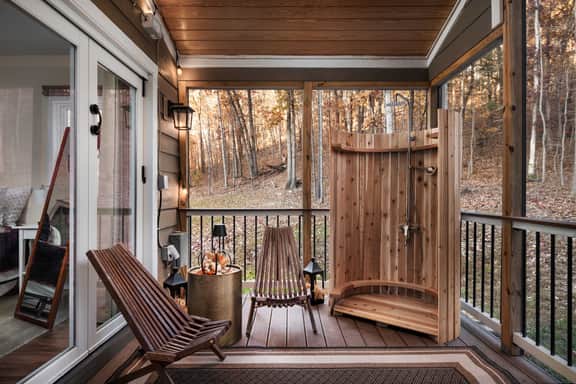 The Foxwood Cabin | Hot Tub, Screened Porch, Grill
