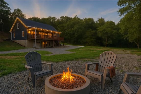 The Haven at Turkey Run • Hot Tub, Fire Pit, Games